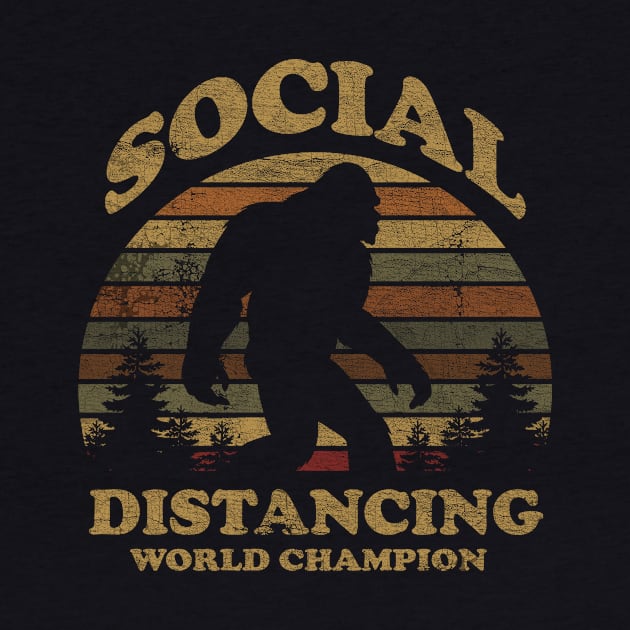 VINTAGE -  BIGFOOT SOCIAL DISTANCING by maskangkung